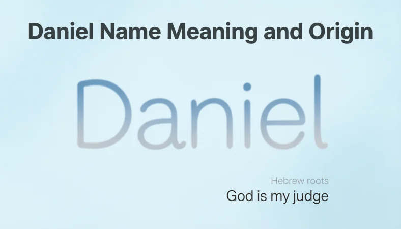 What Does the Name Daniel Mean