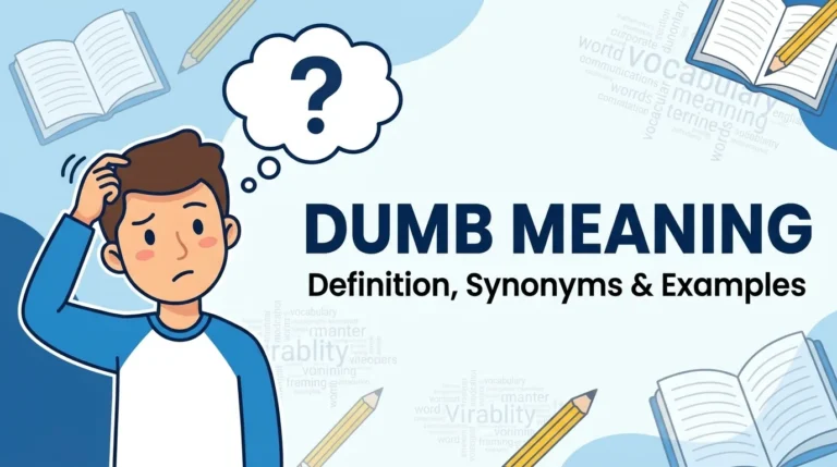 dumb meaning
