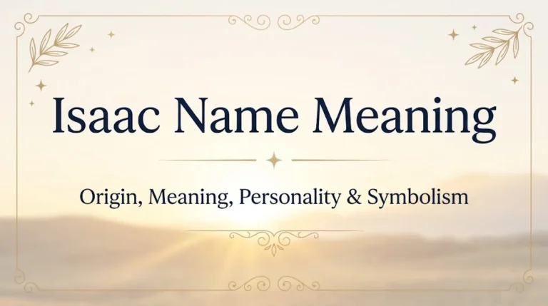 Isaac Name Meaning